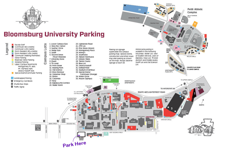 BloomCon parking map
