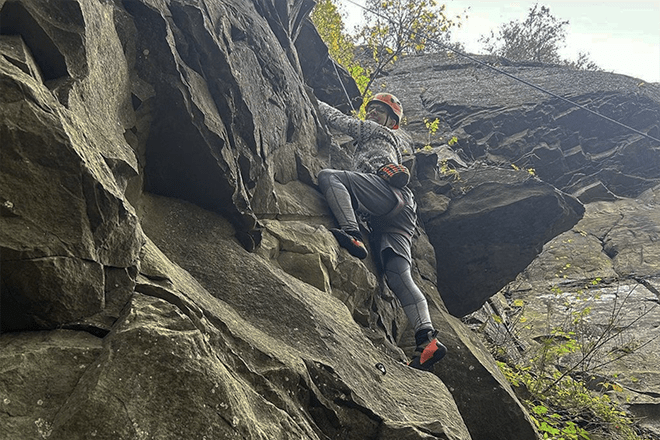 Quest Student Rock Climbing