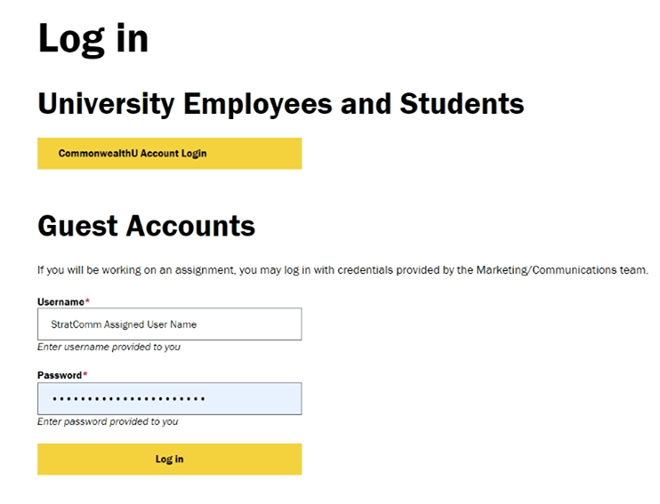 The login screen shows options for logging into Drupal.