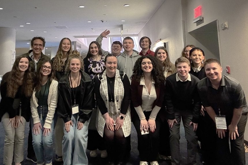 Virginia Gavek was among a group of Commonwealth University psychology students from Bloomsburg, Lock Haven, and Mansfield campuses attending and presenting research at the annual EPA Conference this spring in New York City.
