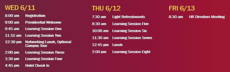 2025 HR Conference Agenda