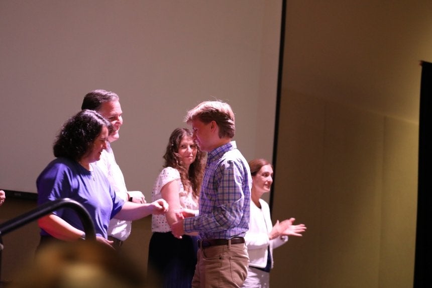 This spring, Commonwealth University-Bloomsburg celebrated student teachers during the Student Teacher Induction and Pinning Ceremony held in the Kehr Union Ballroom after successfully completing their placements, the student teachers were honored during the program designed to celebrate the hard work, dedication and commitment of prospective teachers.