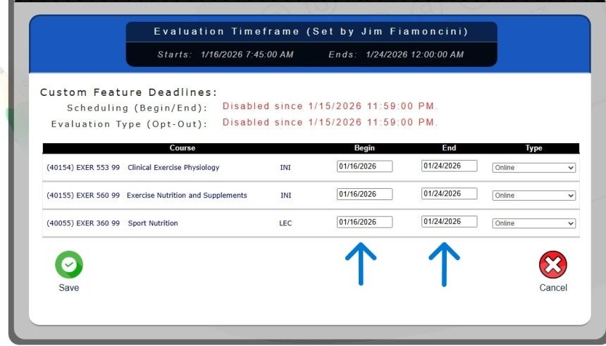 Feedback App Date Customization