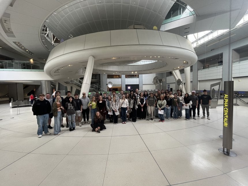CU students at the American Museum of Natural History.